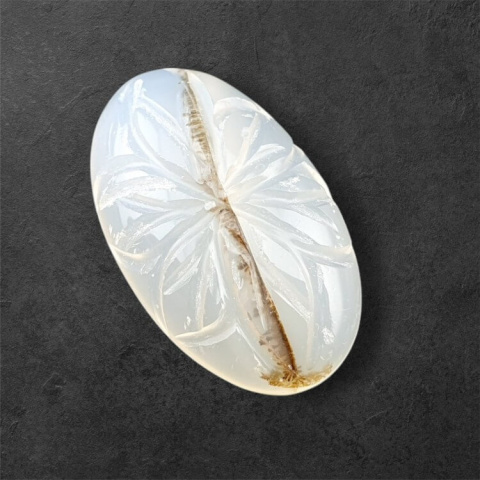 Agat montana kaboszon carving 25x15 mm nr 61 Agat montana kaboszon carving 25x15 mm nr 61
