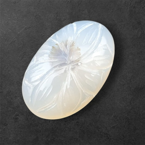 Agate montana carving cabochon 25x16 mm no. 13 Agate montana carving cabochon 25x16 mm no. 13