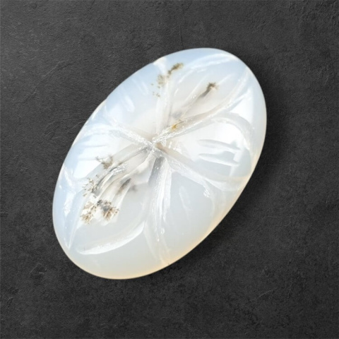 Agate montana carved cabochon 25x16 mm no 19 Agate montana carved cabochon 25x16 mm no 19