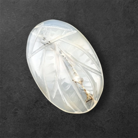 Agate montana carving cabochon 25x17 mm no. 69 Agate montana carving cabochon 25x17 mm no. 69