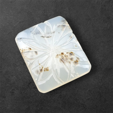 Agate montana carved cabochon 25x21 mm no. 52 Agate montana carved cabochon 25x21 mm no. 52