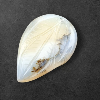 Agat montana kaboszon carving 26x18 mm nr 64