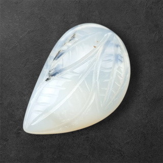 Agat montana kaboszon carving 28x18 mm nr 12