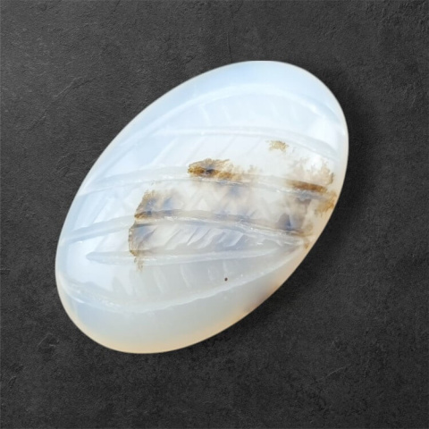 Agate montana carving cabochon 28x18 mm no. 38 Agate montana carving cabochon 28x18 mm no. 38
