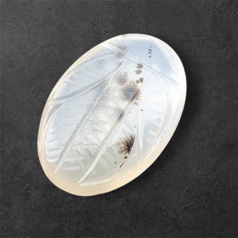 Agate montana carved cabochon 28x19 mm no. 25 Agate montana carved cabochon 28x19 mm no. 25