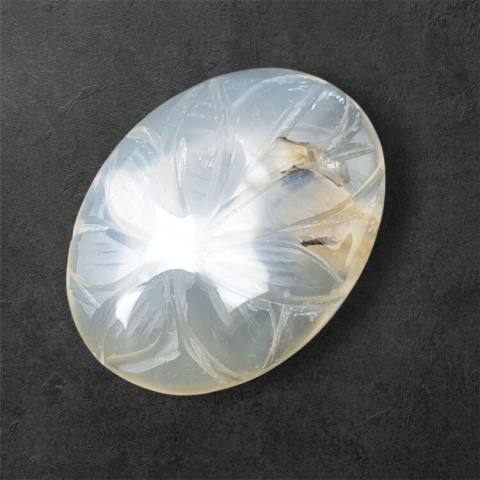 Agate montana carving cabochon 28x21 mm no. 50 Agate montana carving cabochon 28x21 mm no. 50