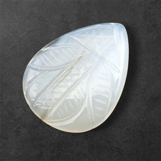 Agat montana kaboszon carving 28x21 mm nr 57
