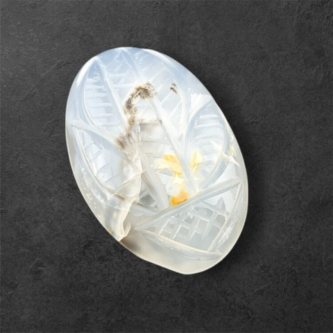 Agate montana carving cabochon 29x19 mm no. 6 Agate montana carving cabochon 29x19 mm no. 6