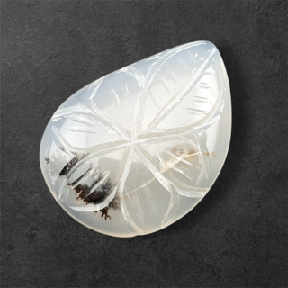 Agat montana kaboszon carving 29x22 mm nr 33