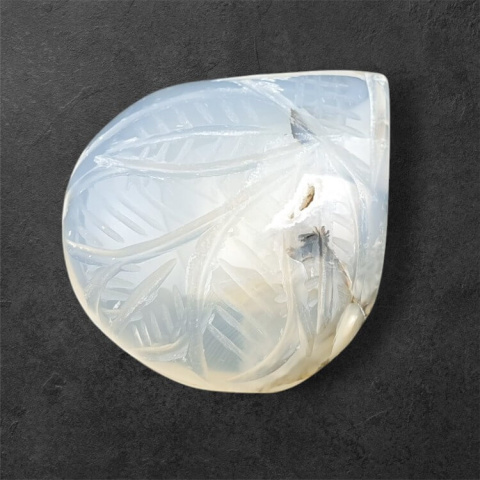 Agate montana carving cabochon 29x25 mm no. 8 Agate montana carving cabochon 29x25 mm no. 8