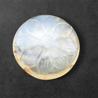 Agat montana kaboszon carving fi 27 mm nr 2