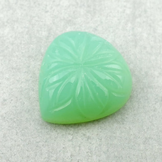 Chalcedon chryzo kaboszon carving 19x18 mm nr 10