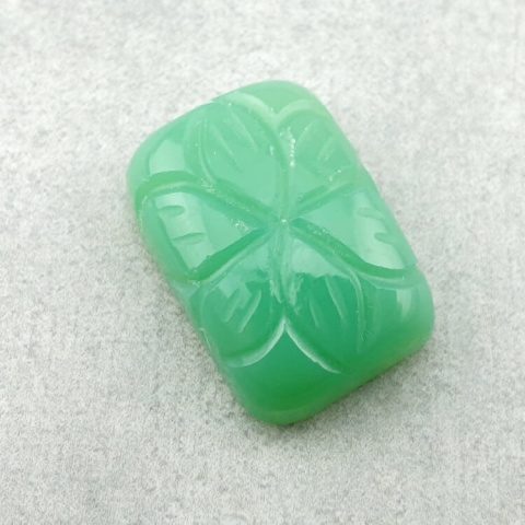 Chalcedony chryso cabochon carved 20x14 mm no 15 Chalcedony chryso cabochon carved 20x14 mm no 15