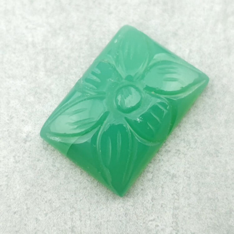 Chalcedon chryzo kaboszon carving 22x15 mm nr 44 Chalcedon chryzo kaboszon carving 22x15 mm nr 44