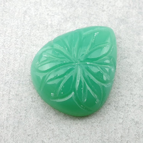 Chalcedony chryso cabochon carving 22x18 mm no. 5 Chalcedony chryso cabochon carving 22x18 mm no. 5