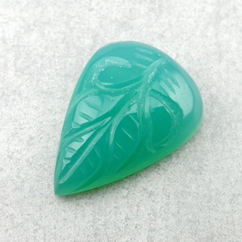Chalcedony chryso cabochon carved 23x17 mm no 25 Chalcedony chryso cabochon carved 23x17 mm no 25