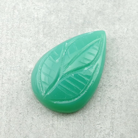 Chalcedony chryso cabochon carved 24x16 mm no 82 Chalcedony chryso cabochon carved 24x16 mm no 82