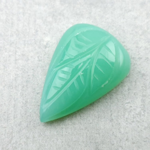 Chalcedony chryso cabochon carved 24x16 mm no 87 Chalcedony chryso cabochon carved 24x16 mm no 87