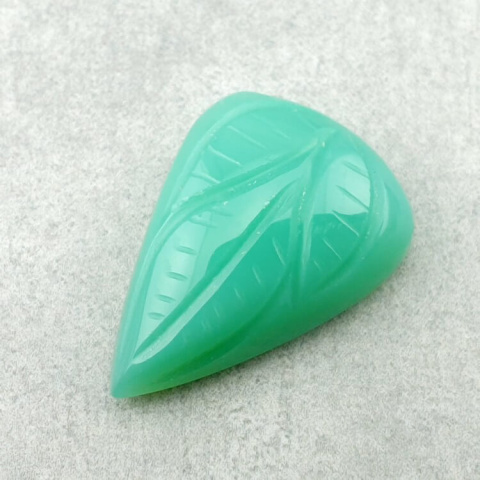 Chalcedony chryso cabochon carved 24x17 mm no 51 Chalcedony chryso cabochon carved 24x17 mm no 51
