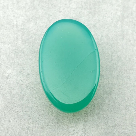 Chalcedony chryso cabochon carving 25x15 mm no. 76 Chalcedony chryso cabochon carving 25x15 mm no. 76