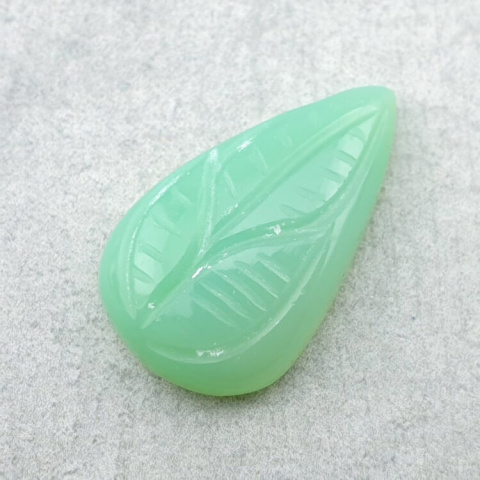 Chalcedony chryso cabochon carved 25x15 mm no 85 Chalcedony chryso cabochon carved 25x15 mm no 85