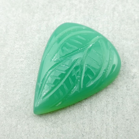Chalcedony chryso cabochon carved 25x19 mm no 72 Chalcedony chryso cabochon carved 25x19 mm no 72
