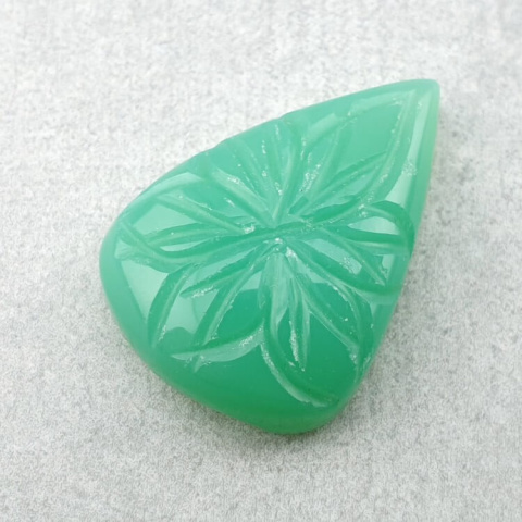 Chalcedony chryso cabochon carved 26x19 mm no 57 Chalcedony chryso cabochon carved 26x19 mm no 57