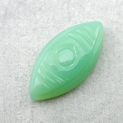 Chalcedony chryso cabochon carving 27x13 mm no 35 Chalcedony chryso cabochon carving 27x13 mm no 35