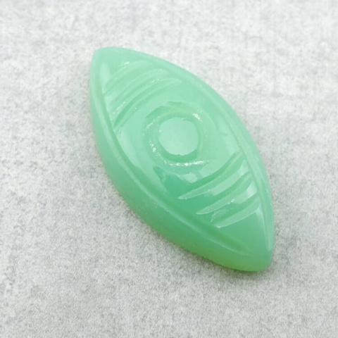 Chalcedony chryso cabochon carving 27x13 mm no 35 Chalcedony chryso cabochon carving 27x13 mm no 35