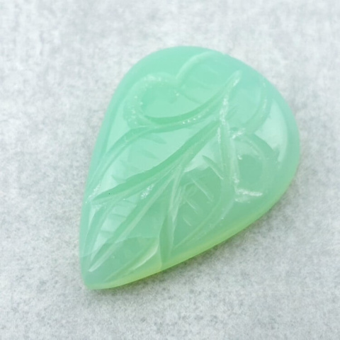 Chalcedony chryso cabochon carved 27x19 mm no 28 Chalcedony chryso cabochon carved 27x19 mm no 28