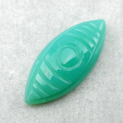 Chalcedony chryso cabochon carved 31x13 mm no 50 Chalcedony chryso cabochon carved 31x13 mm no 50