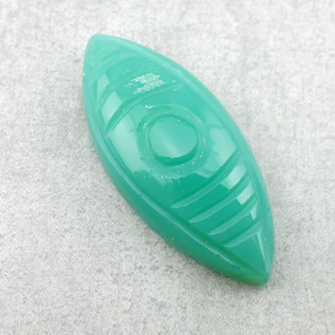 Chalcedony chryso cabochon carved 31x13 mm no 50 Chalcedony chryso cabochon carved 31x13 mm no 50