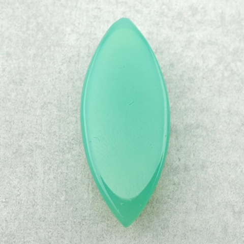 Chalcedony chryso cabochon carving 33x13 mm no. 38 Chalcedony chryso cabochon carving 33x13 mm no. 38