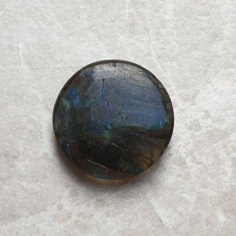 Labradorite cabochon carved fi 25 mm no 161 Labradorite cabochon carved fi 25 mm no 161