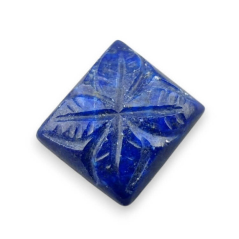 Lapis lazuli cabochon carved 14x13 mm no 79 Lapis lazuli cabochon carved 14x13 mm no 79