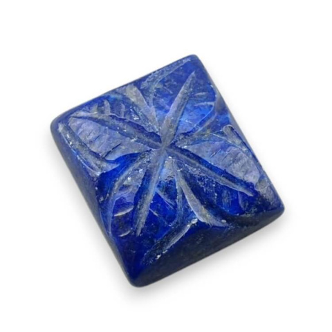Lapis lazuli cabochon carved 14x13 mm no 79 Lapis lazuli cabochon carved 14x13 mm no 79