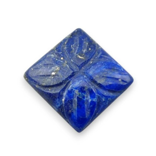 Lapis lazuli cabochon carved 15x14 mm no 49