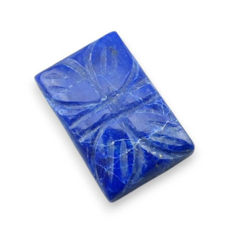 Lapis lazuli cabochon carved 18x12 mm no 69