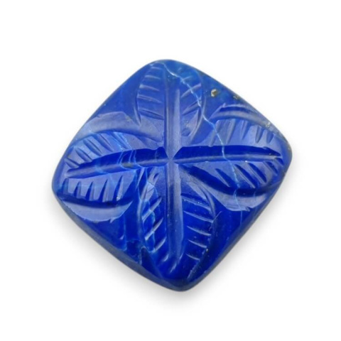 Lapis lazuli cabochon carved 18x17 mm no 85 Lapis lazuli cabochon carved 18x17 mm no 85