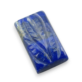 Lapis lazuli cabochon carved 19x11 mm no 78
