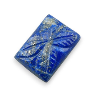 Lapis lazuli cabochon carved 19x14 mm no 33