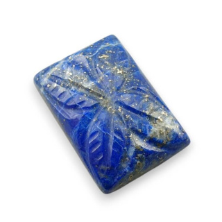 Lapis lazuli cabochon carved 19x14 mm no 33
