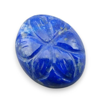 Lapis lazuli cabochon carved 19x16 mm no 41