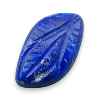 Lapis lazuli cabochon carved 20x12 mm no 87