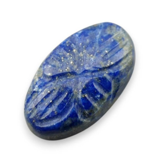 Lapis lazuli cabochon carved 20x12 mm no 89