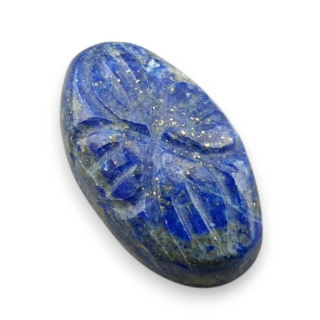 Lapis lazuli cabochon carved 20x12 mm no 89