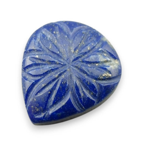Lapis lazuli cabochon carved 21x19 mm no 73 Lapis lazuli cabochon carved 21x19 mm no 73