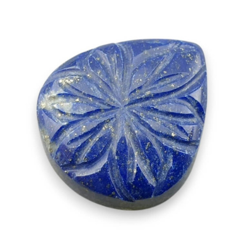 Lapis lazuli cabochon carved 21x19 mm no 73 Lapis lazuli cabochon carved 21x19 mm no 73