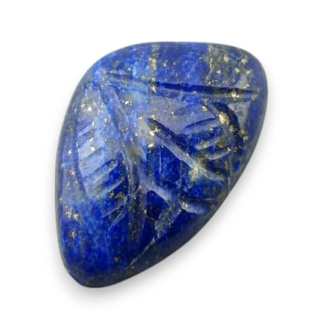 Lapis lazuli cabochon carved 22x15 mm no 88