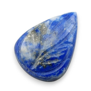 Lapis lazuli cabochon carved 22x16 mm no 60